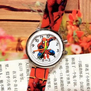 Spiderman Children Watches Cat Cartoon Electronic Colorful Light Source Child Watch Girls Birthday Party Kids Gift Clock Wrist