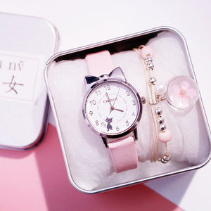 Analog Children's Quartz Electronic Watch Girl Elementary School Fashion Girl Watch Little Girl Cute Girl Watch kids watches