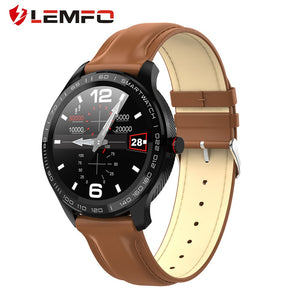 LEMFO L9 Smart Watch ECG Heart Rate Calls Reminder Full Touch Smartwatch IP68 Waterproof Watch Men For Android IOS PK L7 GT2