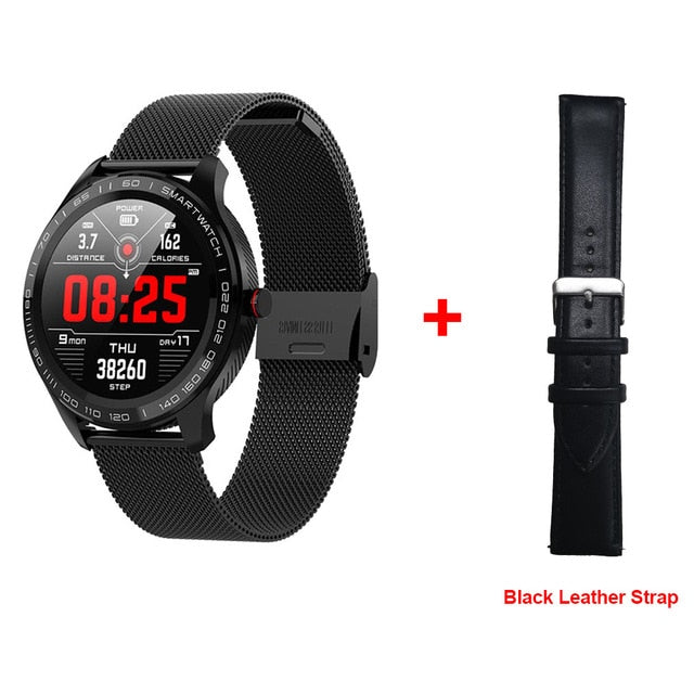 LEMFO L9 Smart Watch ECG Heart Rate Calls Reminder Full Touch Smartwatch IP68 Waterproof Watch Men For Android IOS PK L7 GT2