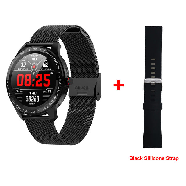 LEMFO L9 Smart Watch ECG Heart Rate Calls Reminder Full Touch Smartwatch IP68 Waterproof Watch Men For Android IOS PK L7 GT2