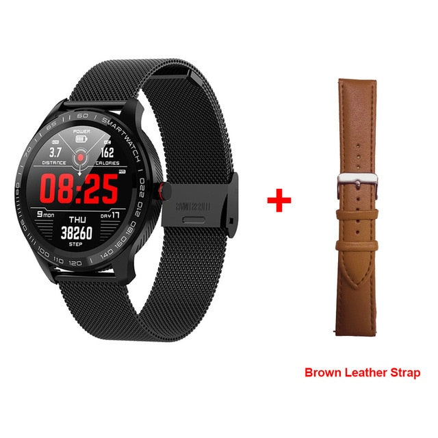 LEMFO L9 Smart Watch ECG Heart Rate Calls Reminder Full Touch Smartwatch IP68 Waterproof Watch Men For Android IOS PK L7 GT2
