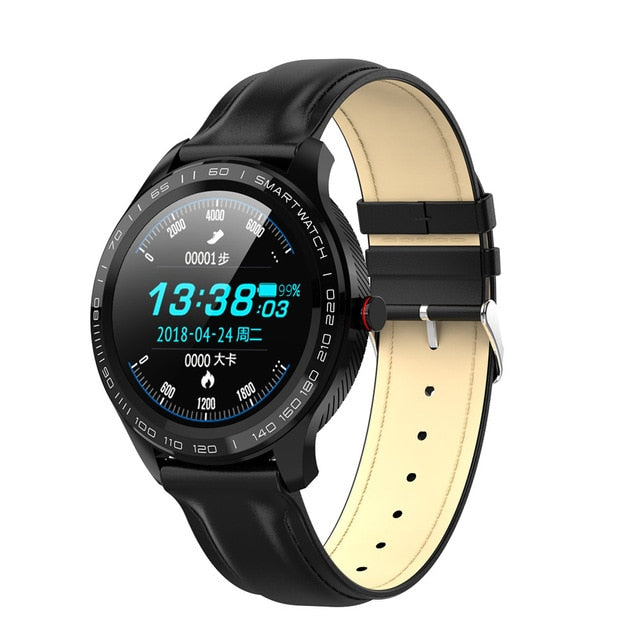 LEMFO L9 Smart Watch ECG Heart Rate Calls Reminder Full Touch Smartwatch IP68 Waterproof Watch Men For Android IOS PK L7 GT2