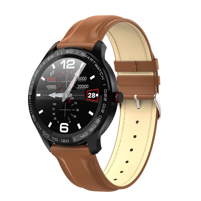 LEMFO L9 Smart Watch ECG Heart Rate Calls Reminder Full Touch Smartwatch IP68 Waterproof Watch Men For Android IOS PK L7 GT2