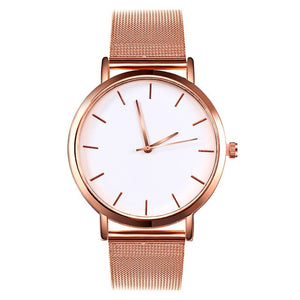 Mesh Steel Women Watches Fashion Luxury Rose Gold Ladies Watch For Women Silver Simple Designer Female Quartz Watch reloj mujer