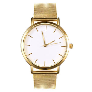 Mesh Steel Women Watches Fashion Luxury Rose Gold Ladies Watch For Women Silver Simple Designer Female Quartz Watch reloj mujer