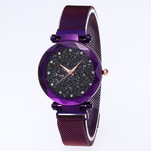 Reloj Mujer Luxury Starry Sky Women Watches Gold Magnetic Mesh Belt Band Watch Women's Fashion Dress Wristwatch Zegarek Damski
