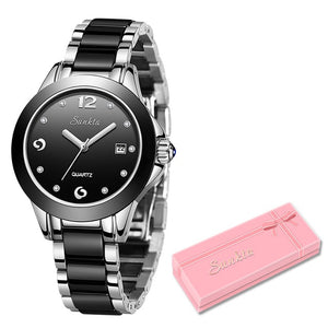 SUNKTA Fashion Women Watches Rose Gold Ladies Bracelet Watches Reloj Mujer 2019New Creative Waterproof Quartz Watches For Women