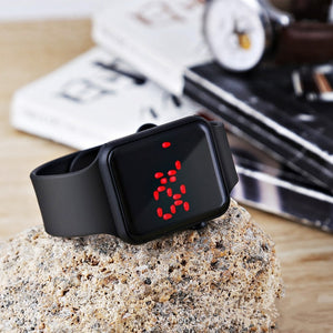 LED Electronic Sport Silicone Kids Watch Fashion Casual Outdoor Digital Display Watches Simple Kids Girls Boys Gift Clock Reloj