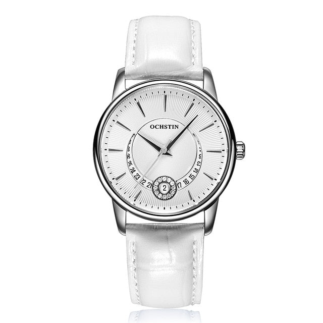 OCHSTIN Rose Gold Watch Women Quartz Watches Ladies Top Brand Luxury Female Wrist Watch Clock Leather Business Relogio Feminino
