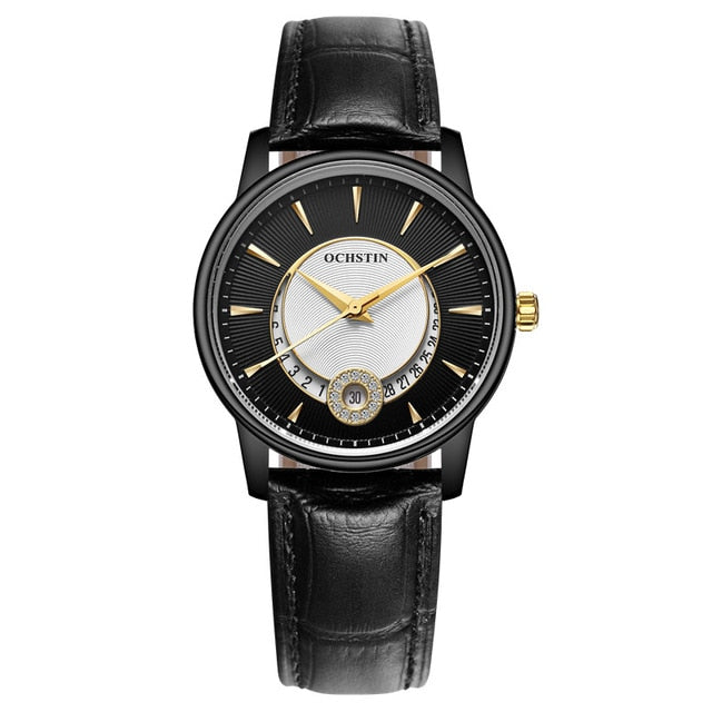 OCHSTIN Rose Gold Watch Women Quartz Watches Ladies Top Brand Luxury Female Wrist Watch Clock Leather Business Relogio Feminino