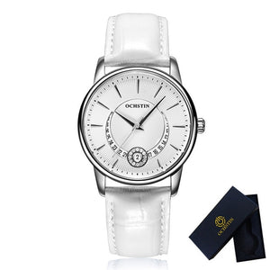 OCHSTIN Rose Gold Watch Women Quartz Watches Ladies Top Brand Luxury Female Wrist Watch Clock Leather Business Relogio Feminino