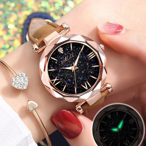 Luxury Women Watches Magnetic Starry Sky Female Watch Fashion Ladies Wrist Watch  relogio feminino reloj mujer Bracelet Watch Y1