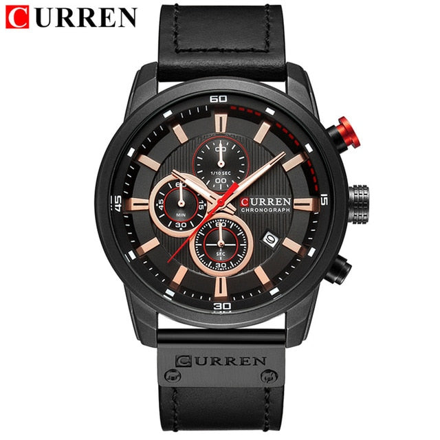Top marca de luxo cronógrafo relógio de quartzo masculino relógio de pulso masculino do exército militar relógio de pulso masculino curren relogio masculino