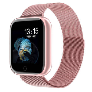 Steel Smartwatch Women Waterproof Smart Watch Men T80 Bluetooth Heart Rate Monitor Fitness Tracker For Apple IPhone Android