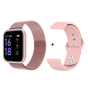 Steel Smartwatch Women Waterproof Smart Watch Men T80 Bluetooth Heart Rate Monitor Fitness Tracker For Apple IPhone Android