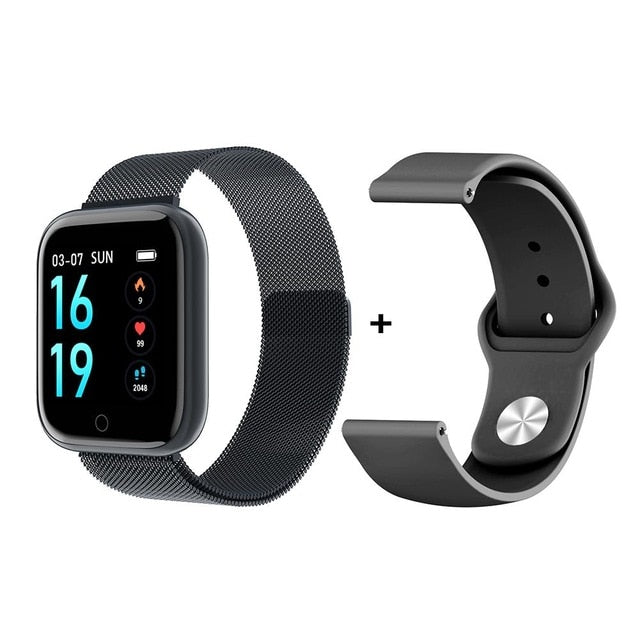 Steel Smartwatch Women Waterproof Smart Watch Men T80 Bluetooth Heart Rate Monitor Fitness Tracker For Apple IPhone Android