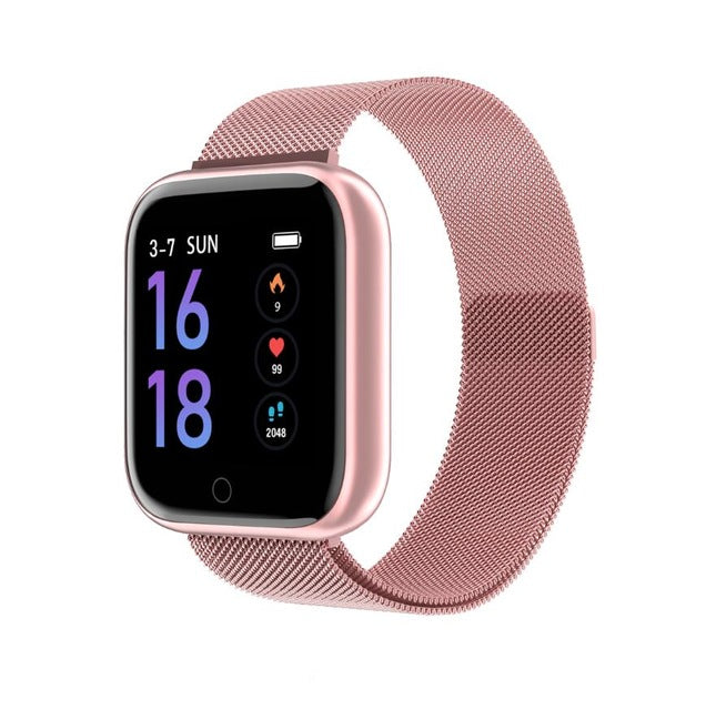 Steel Smartwatch Women Waterproof Smart Watch Men T80 Bluetooth Heart Rate Monitor Fitness Tracker For Apple IPhone Android