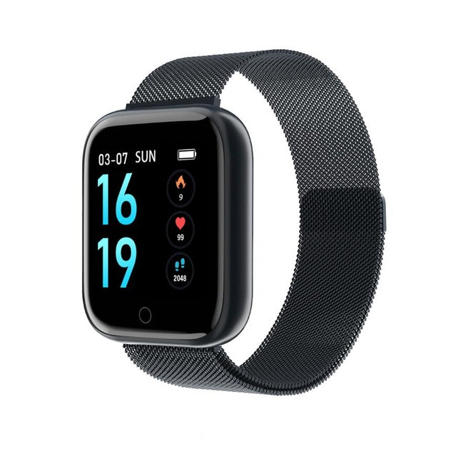 Steel Smartwatch Women Waterproof Smart Watch Men T80 Bluetooth Heart Rate Monitor Fitness Tracker For Apple IPhone Android