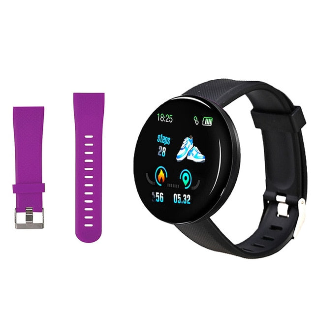 Rovtop D18 Smart Watch Men Women Blood Pressure Round Smartwatch Waterproof Sport Smart Watch Fitness Tracker For Android Ios Z2